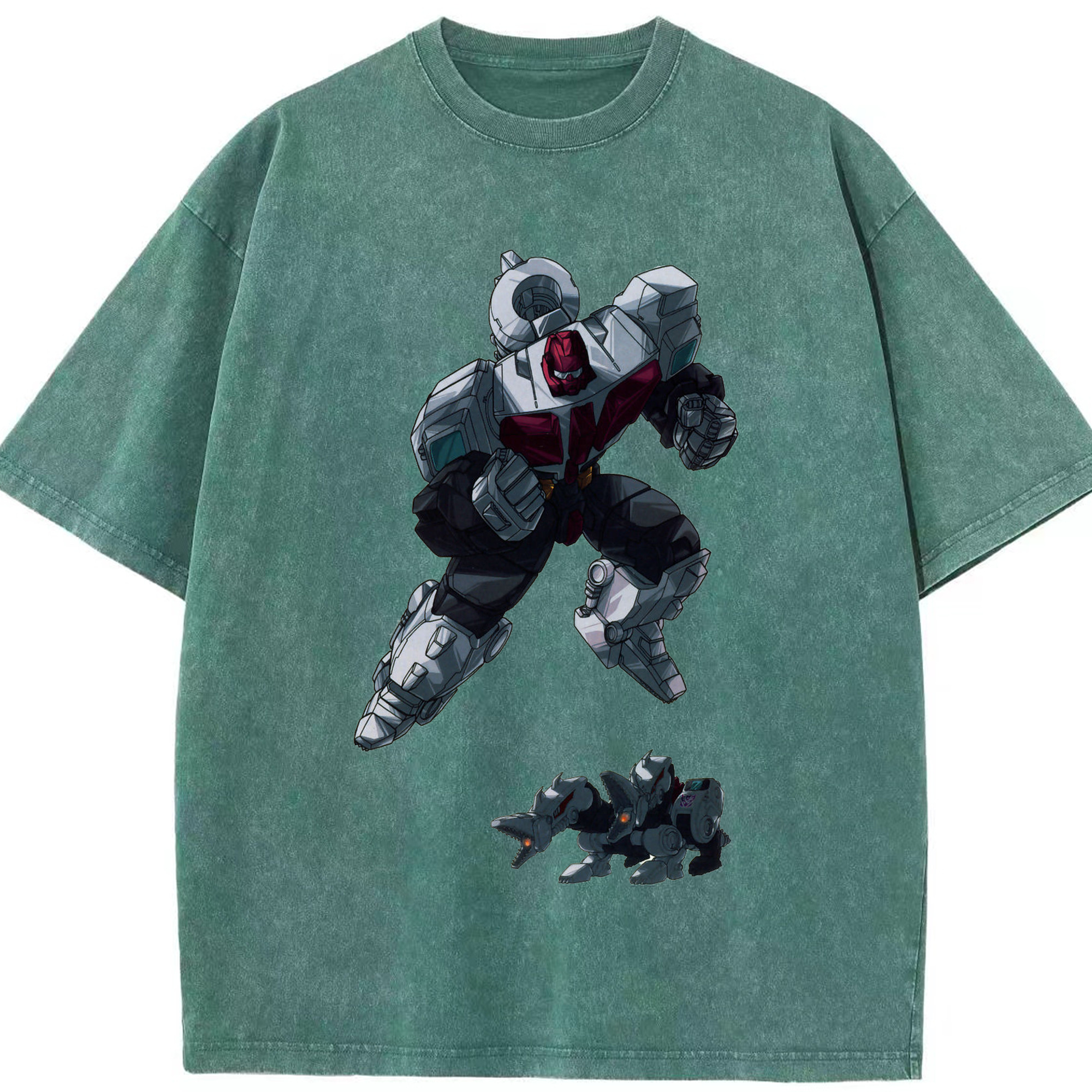 （画像用）  綿100% ヴィンテージ風 半袖Tシャツ（フロントプリント）
